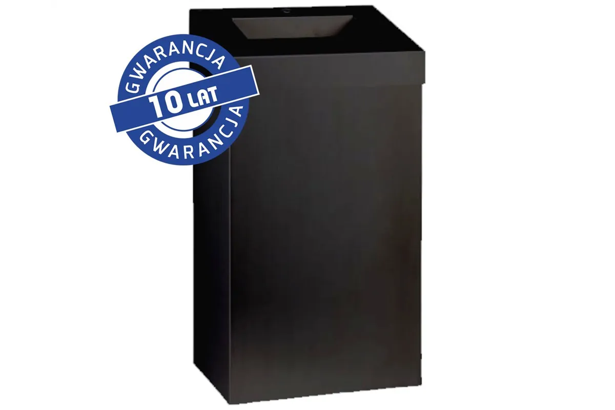 Kosz na odpady otwarty MERIDA STELLA BLACK LINE, pojemność 45 l, czarny
 Merida KSC108