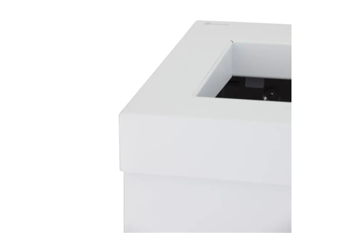 Kosz na odpady otwarty MERIDA STELLA WHITE LINE, pojemność 45 l, biały
 Merida KSB108