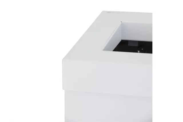 Kosz na odpady otwarty MERIDA STELLA WHITE LINE, pojemność 45 l, biały
 Merida KSB108