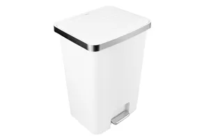 Kosz pedałowy HANA, pojemność 70 l, tworzywo sztuczne, biały
 Merida KJB417