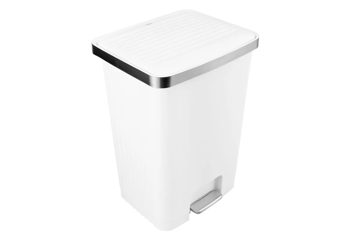 Kosz pedałowy HANA, pojemność 70 l, tworzywo sztuczne, biały
 Merida KJB417