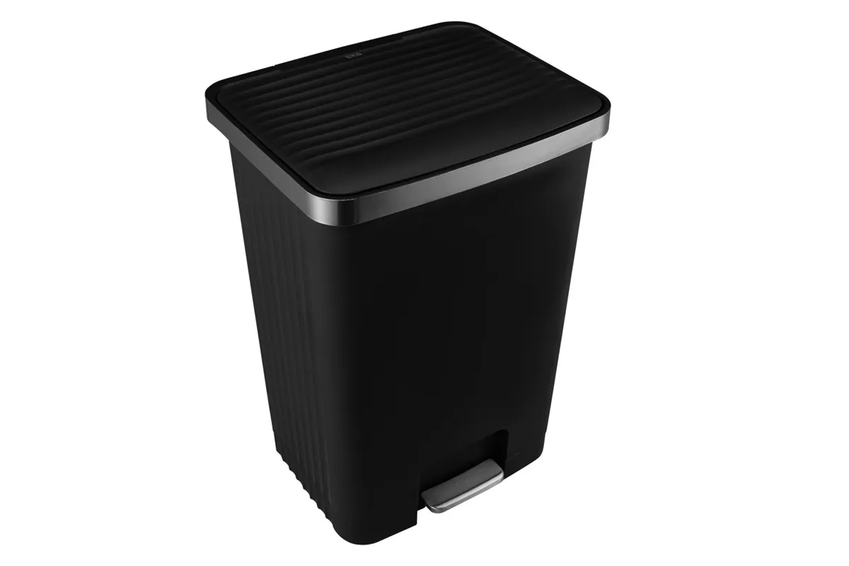 Kosz pedałowy HANA, pojemność 70 l, tworzywo sztuczne, czarny
 Merida KJC417