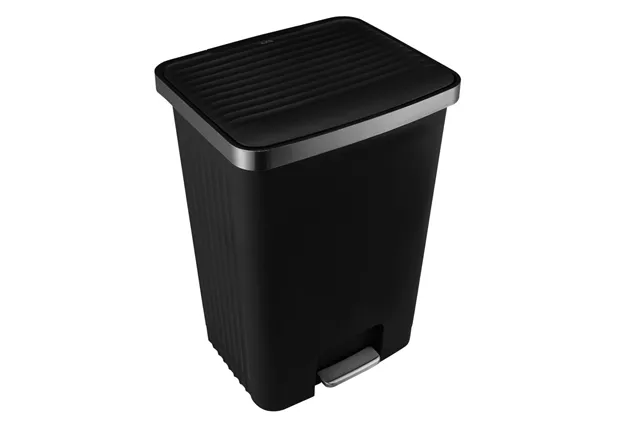 Kosz pedałowy HANA, pojemność 70 l, tworzywo sztuczne, czarny
 Merida KJC417