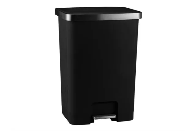 Kosz pedałowy HANA, pojemność 70 l, tworzywo sztuczne, czarny
 Merida KJC417