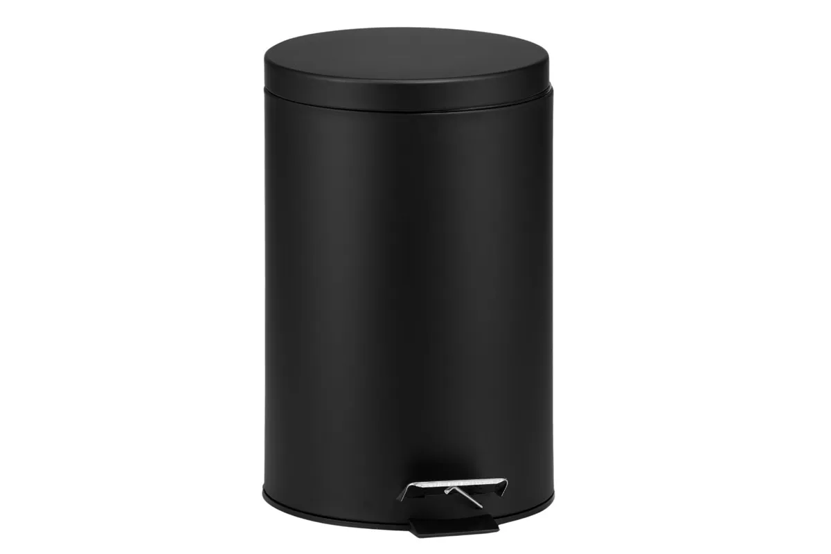 KOSZ PEDAŁOWY KLASIK, POJEMNOŚĆ 12 L, METALOWY, CZARNY MATOWY
 Merida KIC410