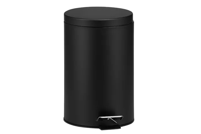 KOSZ PEDAŁOWY KLASIK, POJEMNOŚĆ 12 L, METALOWY, CZARNY MATOWY
 Merida KIC410