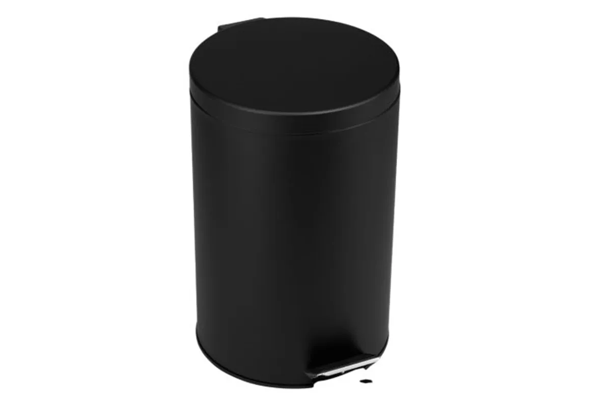 KOSZ PEDAŁOWY KLASIK, POJEMNOŚĆ 12 L, METALOWY, CZARNY MATOWY
 Merida KIC410