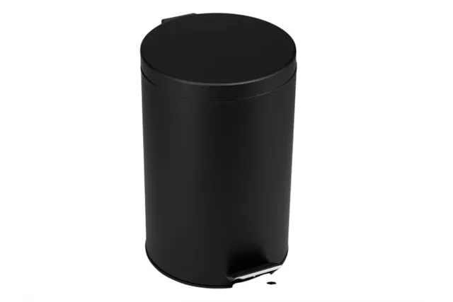 KOSZ PEDAŁOWY KLASIK, POJEMNOŚĆ 12 L, METALOWY, CZARNY MATOWY
 Merida KIC410