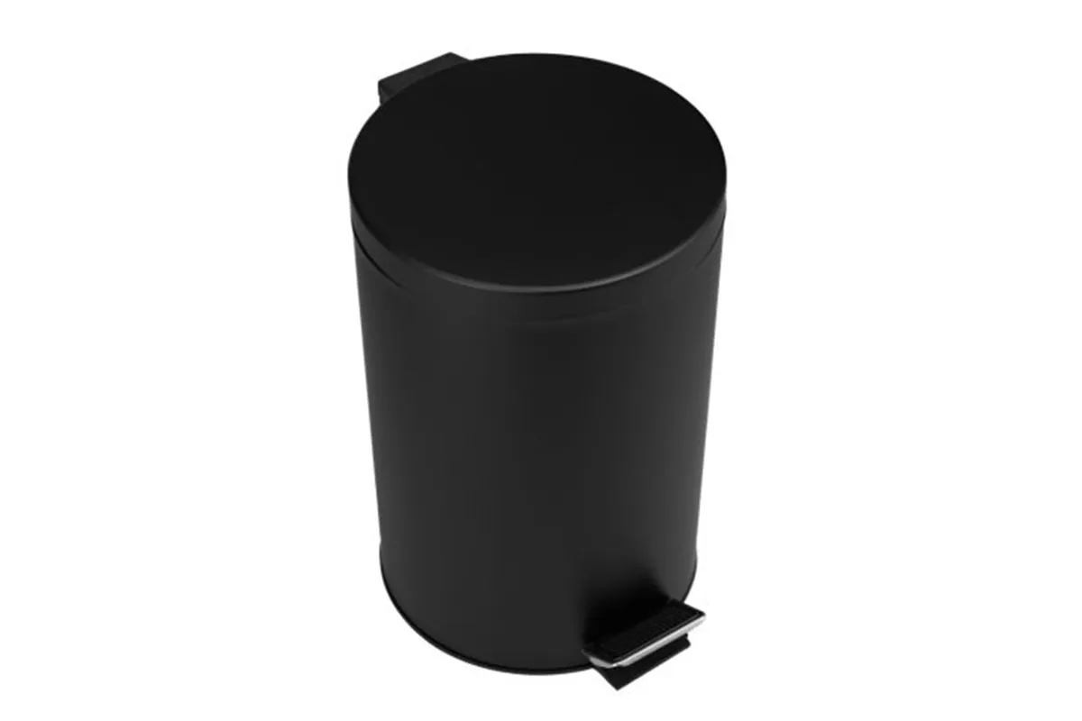 KOSZ PEDAŁOWY KLASIK, POJEMNOŚĆ 12 L, METALOWY, CZARNY MATOWY
 Merida KIC410