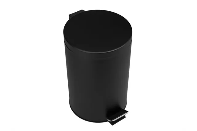 KOSZ PEDAŁOWY KLASIK, POJEMNOŚĆ 12 L, METALOWY, CZARNY MATOWY
 Merida KIC410