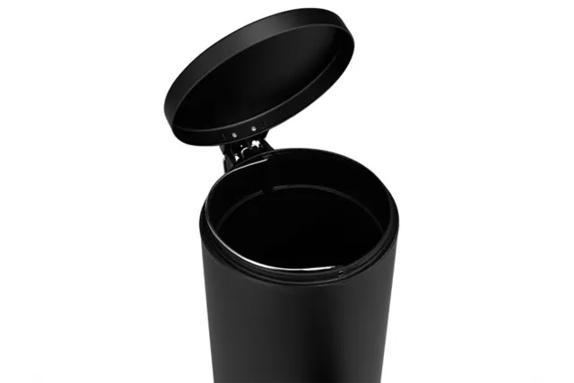 KOSZ PEDAŁOWY KLASIK, POJEMNOŚĆ 12 L, METALOWY, CZARNY MATOWY
 Merida KIC410