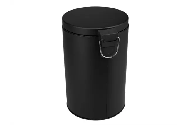 KOSZ PEDAŁOWY KLASIK, POJEMNOŚĆ 12 L, METALOWY, CZARNY MATOWY
 Merida KIC410