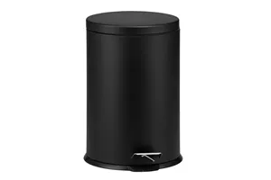 KOSZ PEDAŁOWY KLASIK, POJEMNOŚĆ 20 L, METALOWY, CZARNY MATOWY
 Merida KIC411