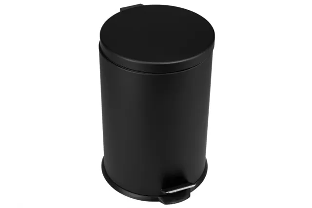 KOSZ PEDAŁOWY KLASIK, POJEMNOŚĆ 20 L, METALOWY, CZARNY MATOWY
 Merida KIC411