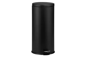 KOSZ PEDAŁOWY KLASIK, POJEMNOŚĆ 30 L, METALOWY, CZARNY MATOWY
 Merida KIC412