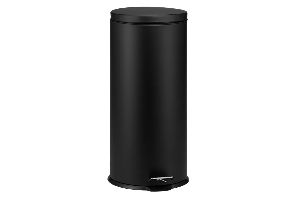 KOSZ PEDAŁOWY KLASIK, POJEMNOŚĆ 30 L, METALOWY, CZARNY MATOWY
 Merida KIC412