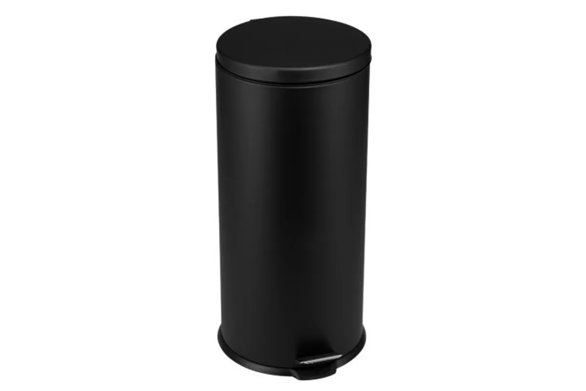 KOSZ PEDAŁOWY KLASIK, POJEMNOŚĆ 30 L, METALOWY, CZARNY MATOWY
 Merida KIC412