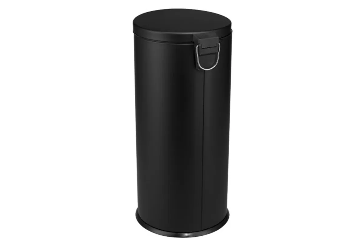 KOSZ PEDAŁOWY KLASIK, POJEMNOŚĆ 30 L, METALOWY, CZARNY MATOWY
 Merida KIC412