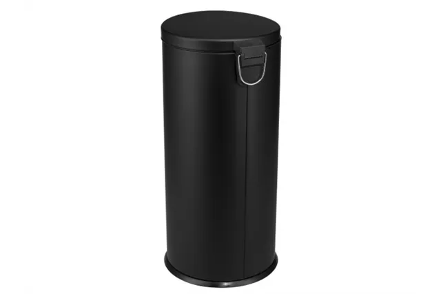 KOSZ PEDAŁOWY KLASIK, POJEMNOŚĆ 30 L, METALOWY, CZARNY MATOWY
 Merida KIC412
