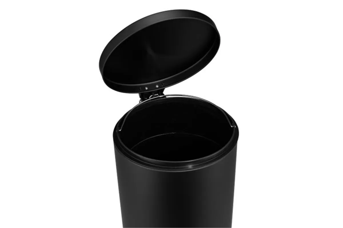 KOSZ PEDAŁOWY KLASIK, POJEMNOŚĆ 30 L, METALOWY, CZARNY MATOWY
 Merida KIC412