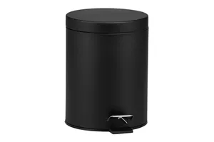 KOSZ PEDAŁOWY KLASIK, POJEMNOŚĆ 5 L, METALOWY, CZARNY MATOWY
 Merida KIC409