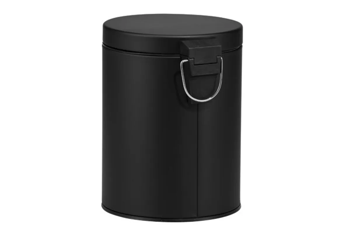 KOSZ PEDAŁOWY KLASIK, POJEMNOŚĆ 5 L, METALOWY, CZARNY MATOWY
 Merida KIC409