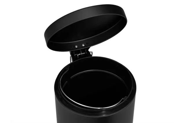 KOSZ PEDAŁOWY KLASIK, POJEMNOŚĆ 5 L, METALOWY, CZARNY MATOWY
 Merida KIC409