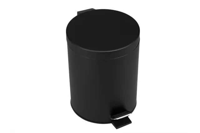 KOSZ PEDAŁOWY KLASIK, POJEMNOŚĆ 5 L, METALOWY, CZARNY MATOWY
 Merida KIC409