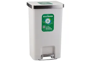 Kosz pedałowy MERIDA ECO PAPER, pojemność 50 l, tworzywo sztuczne, biały
 Merida KJB410