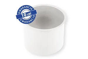 Kołnierz kosza nablatowy okrągły MERIDA STELLA WHITE LINE, biały
 Merida GSB501