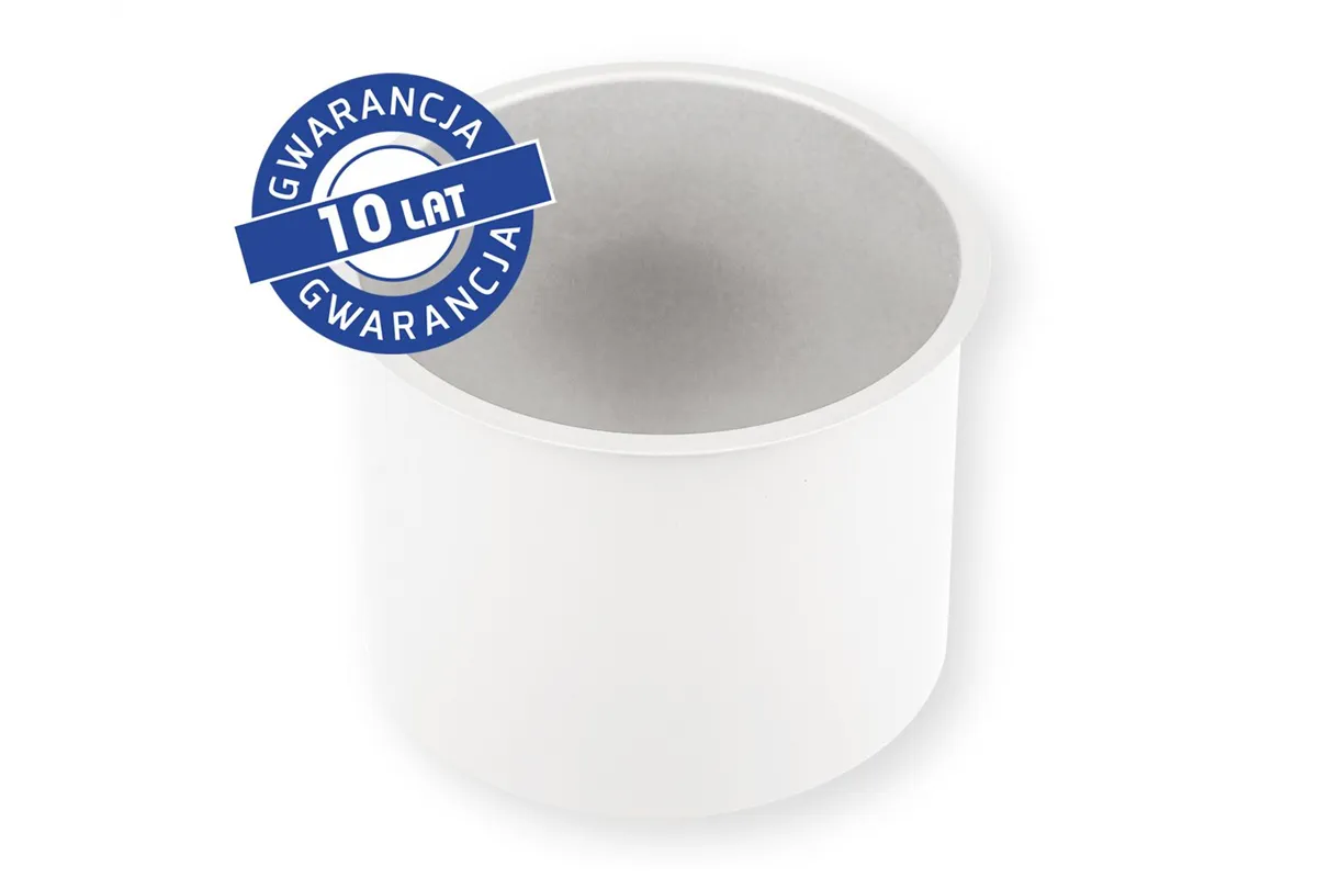 Kołnierz kosza nablatowy okrągły MERIDA STELLA WHITE LINE, biały
 Merida GSB501