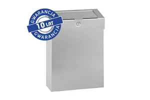 Kosz do damskich toalet MERIDA STELLA, pojemność 10 l, stal matowa
 Merida KSM305