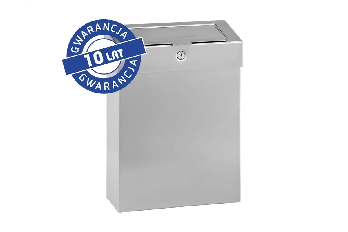 Kosz do damskich toalet MERIDA STELLA, pojemność 10 l, stal matowa
 Merida KSM305