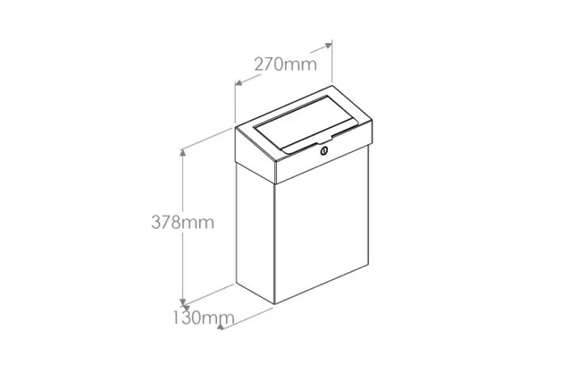 Kosz do damskich toalet MERIDA STELLA, pojemność 10 l, stal matowa
 Merida KSM305