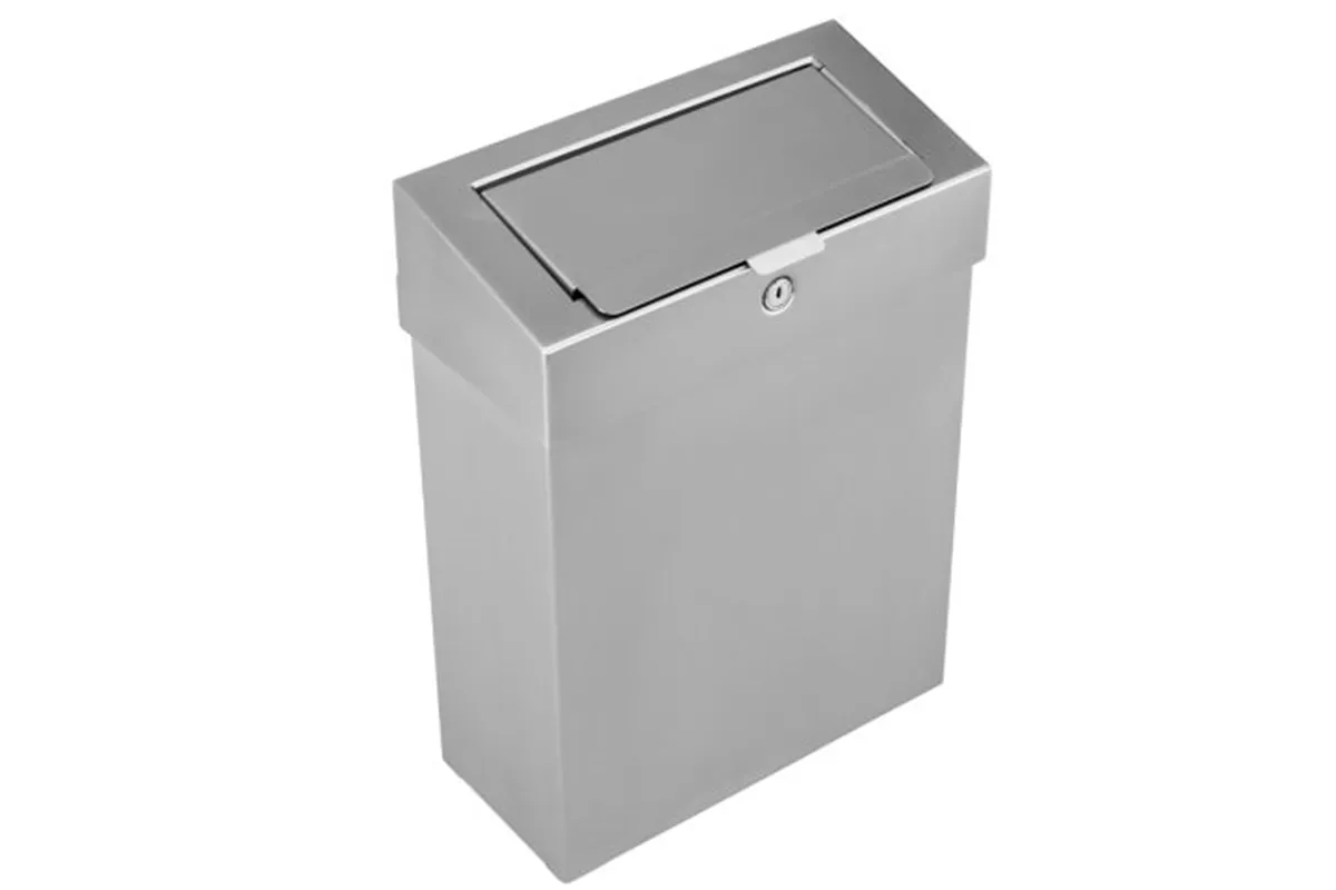 Kosz do damskich toalet MERIDA STELLA, pojemność 10 l, stal matowa
 Merida KSM305