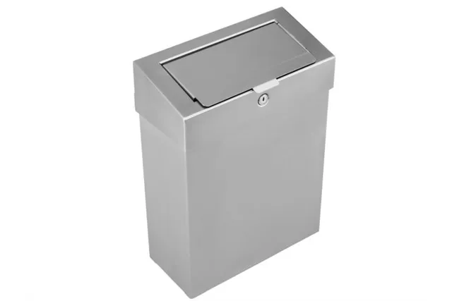 Kosz do damskich toalet MERIDA STELLA, pojemność 10 l, stal matowa
 Merida KSM305