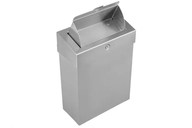 Kosz do damskich toalet MERIDA STELLA, pojemność 10 l, stal matowa
 Merida KSM305