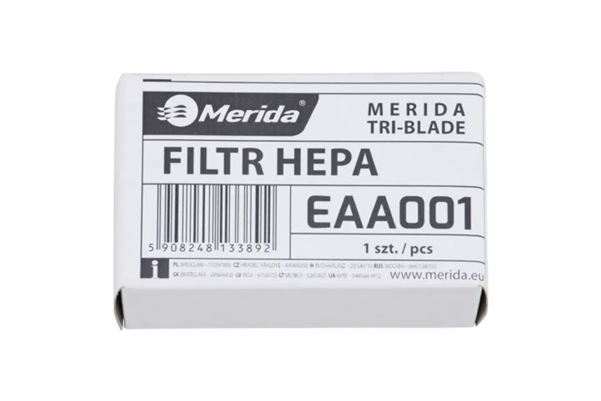Filtr HEPA do suszarki MERIDA TRI-BLADE
 Merida EAA001