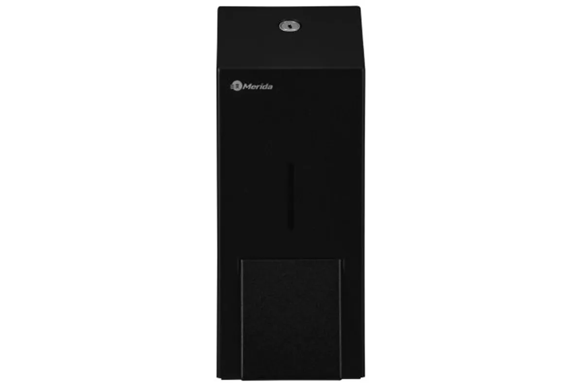 Dozownik mydła w płynie MERIDA STELLA BLACK LINE MAXI, pojemność zbiornika 800 ml, czarny
 Merida DSC106