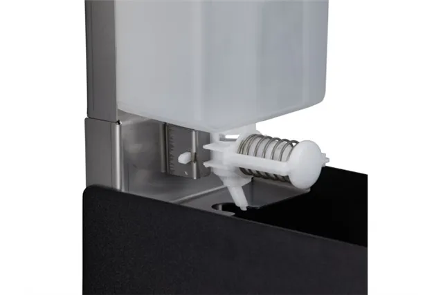 Dozownik mydła w płynie MERIDA STELLA BLACK LINE MAXI, pojemność zbiornika 800 ml, czarny
 Merida DSC106