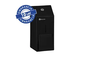 Dozownik mydła w płynie MERIDA STELLA BLACK LINE MINI, pojemność zbiornika 400 ml, czarny
 Merida DSC102