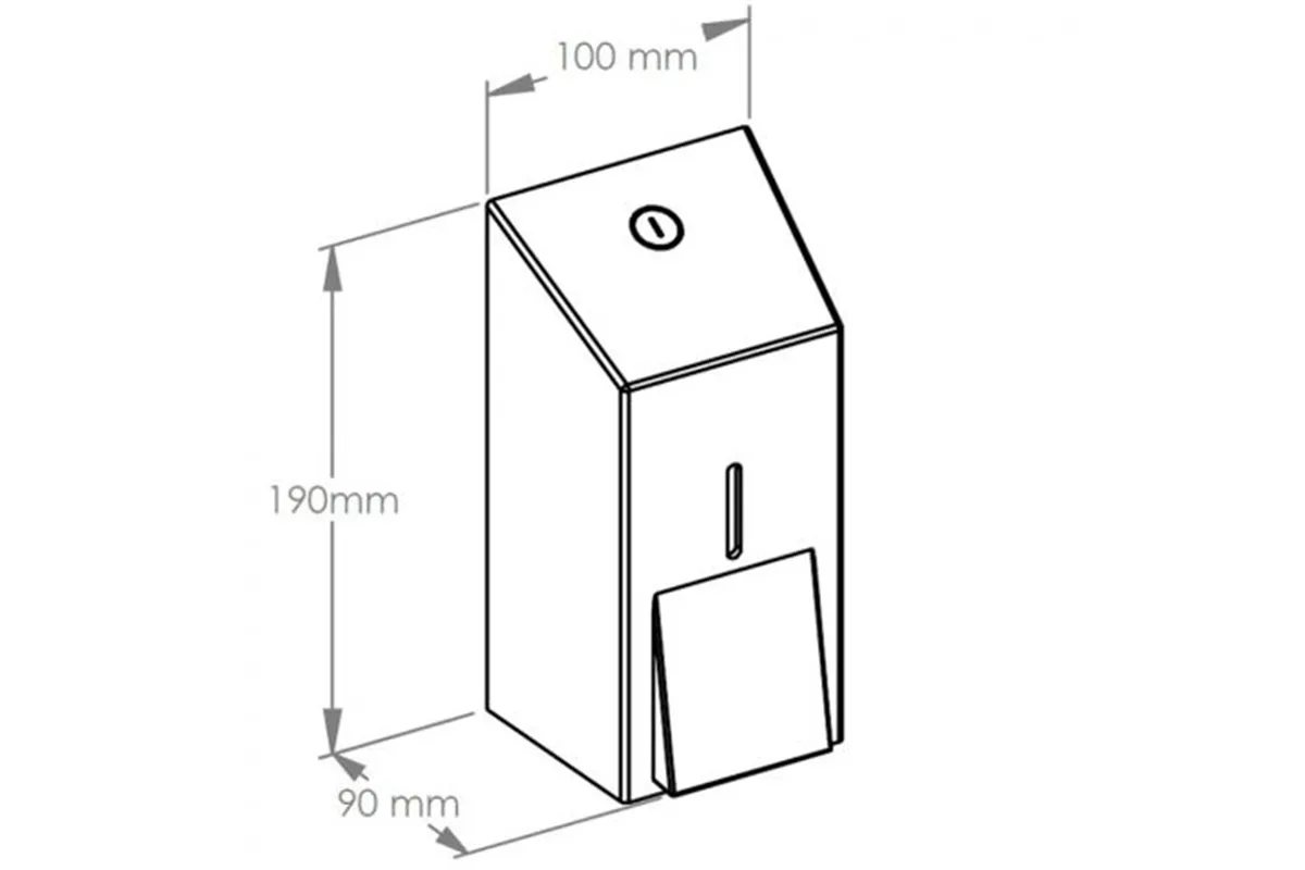 Dozownik mydła w płynie MERIDA STELLA BLACK LINE MINI, pojemność zbiornika 400 ml, czarny
 Merida DSC102