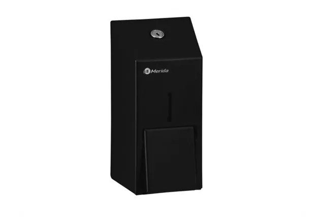 Dozownik mydła w płynie MERIDA STELLA BLACK LINE MINI, pojemność zbiornika 400 ml, czarny
 Merida DSC102