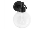 Dozownik mydła w płynie z pojemnikiem w kształcie kuli naścienny MERIDA STELLA BLACK LINE, zbiornik 150ml, czarny
 DLC101