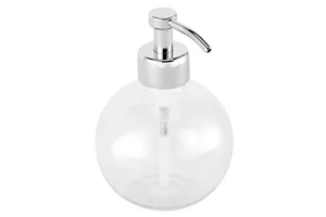 Dozownik mydła z pojemnikiem w kształcie kuli stojący, pojemność zbiornika 150 ml, chromowany mosiądz
 Merida DLV102