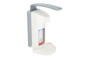 Dozownik z przyciskiem łokciowym na wkłady 500 ml, z tacką ociekową, tworzywo ABS
 Merida D9PT