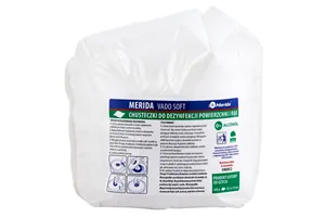 Chusteczki nasączone do dezynfekcji rąk i powierzchni MERIDA VADO SOFT, wkład do wiadra 3 l, rolka 44,5 m, 445 listków
 UMD511