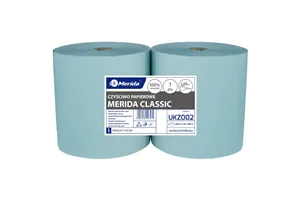 Czyściwo papierowe MERIDA CLASSIC 28, długość 400 m, jednowarstwowe, ZIELONE, zgrzewka 2 szt.
 Merida UKZ002