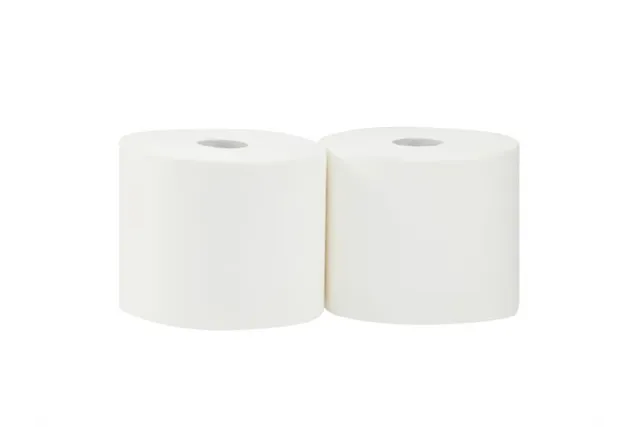 Czyściwo papierowe MERIDA TOP 24, długość 300 m, dwuwarstwowe, BIAŁE, zgrzewka 2 sztuki, ECOLABEL
 Merida UTB006