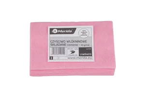 Czyściwo włókninowe w listkach, CZERWONE, 25 x 40 cm, paczka 20 szt.
 Merida UWR403
